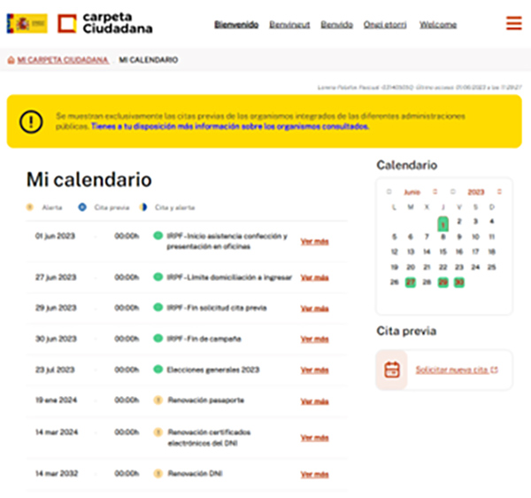 Mi calendario